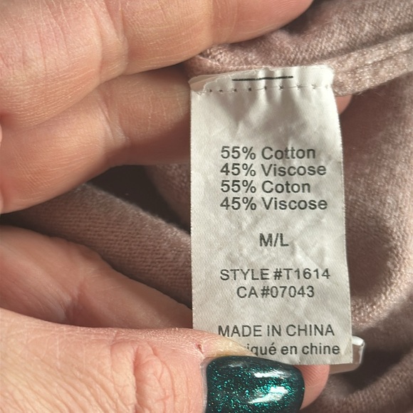 Dreamers sweater dress size M/L light blush pink with crisscross back - Picture 9 of 11